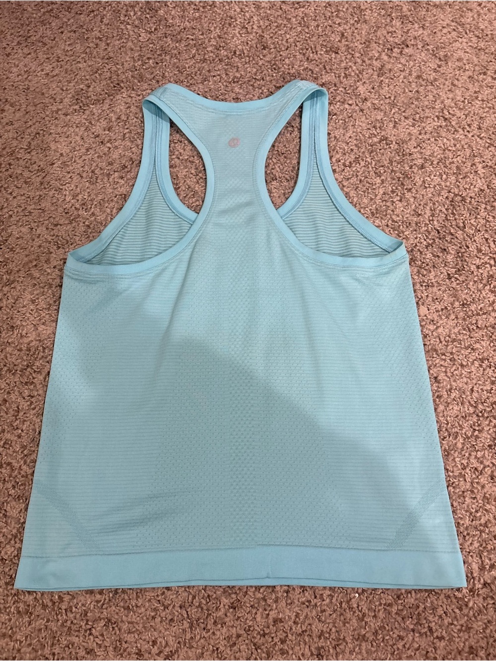 Lululemon Swiftly Tank Race Length, Size 4, Minor Stain (Last Photo), Light Blue